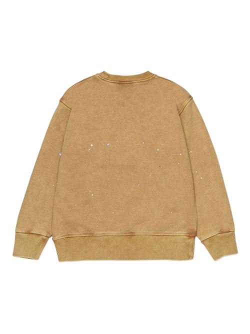 Felpa unisex bambino Dsquared2 giallo invecchiato Dsquared Kids | DQ3189D0AG9DQ730